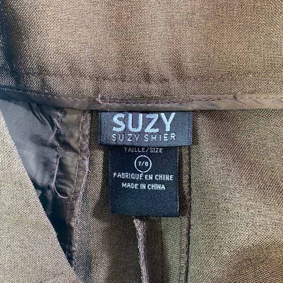 SUZY SHIER Brown Woman's Dress Pants - Picture 3 of 4